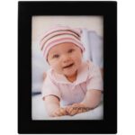 Klasyczna Czarna Ramka na Zdjęcia o wymiarach 9 x 13 cm