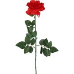 Róża pojedyncza rozwinięta w kolorze czerwonym 68 cm - obrazek 2