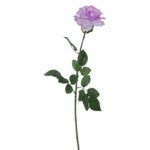 Fioletowa sztuczna róża 68 cm - obrazek 2
