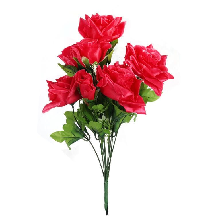 ROSE10R BUKIET SZTUCZNYCH RÓŻ WYSOKOJ JAKOŚCI, 10 SZTUK, KOLOR RÓŻOWY, WYSOKOŚĆ 50 CM. - obrazek 1