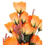 Bukiet 24 róż z dodatkami w kolorze pomarańczowym - obrazek 2