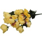 Bukiet 24 róż z dodatkami w kolorze żółtym - obrazek 2