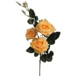 Sztuczna Gałązka z Trzema Żółtymi Różami - Dekoracja Wnętrz - obrazek 2