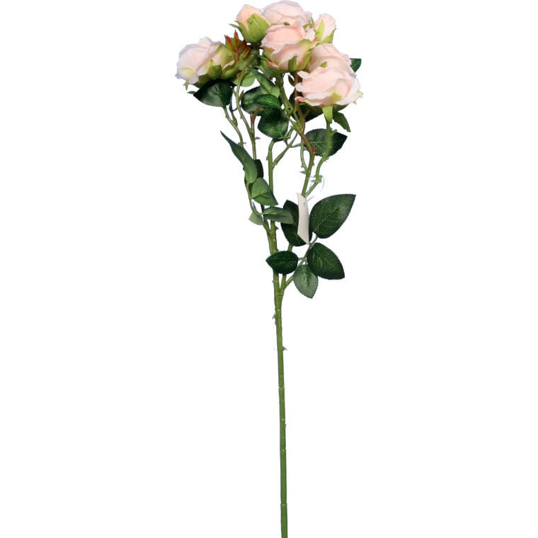 ROSE352-62L Gałązka Róż w Kolorze Łososiowym - Dekoracja Realistyczna, 5 Sztuk - obrazek 1