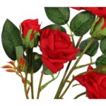 RÓŻA GAŁĄZKA 5 KWIATÓW 62 CM KOLOR CZERWONY - obrazek 2