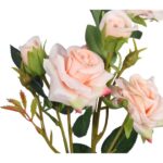 RÓŻA GAŁĄZKA 5 KWIATÓW 62 CM KOLOR ŁOSOSIOWY - obrazek 2