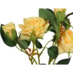 RÓŻA GAŁĄZKA 5 KWIATÓW 62 CM KOLOR ŻÓŁTY - obrazek 2