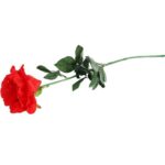Sztuczna Róża Czerwona o Wysokości 70cm - Dekoracja Realistycznego Wyglądu - obrazek 3