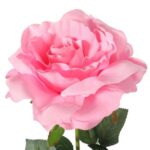 Sztuczna Gałązka Róży kolor Jasno różowy Dekoracja Wysokość 70 cm - obrazek 2
