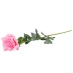Sztuczna Gałązka Róży kolor Jasno różowy Dekoracja Wysokość 70 cm - obrazek 3