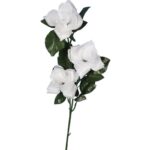 RÓŻA GAŁAZKA 3 KWIATÓW 72 CM KOLOR BIAŁY