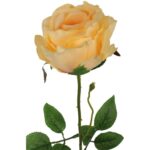 Róża sztuczna, żółta - obrazek 3