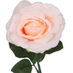 Sztuczna Róża w Jasnym Odcieniu Różu, 68 cm - obrazek 3