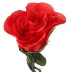 Sztuczna Róża w Pąku Czerwona - 74 cm - obrazek 2