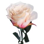 Sztuczna Róża w Pąku Jasno Rózowa - 75 cm - obrazek 2