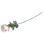 Sztuczna Róża w Pąku Jasno Rózowa - 75 cm - obrazek 3