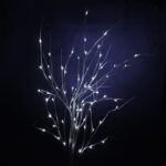 Drzewko Dekoracyjne z Oświetleniem LED 80 szt, Wysokość 180 cm, Kolor Biały, Zasilanie Sieciowe, Wodoodporne IP44 - obrazek 3