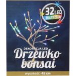 Sztuczne drzewko bonsai LED 45 cm multikolor - obrazek 2