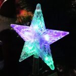 Gwiazda LED na czubek choinki z płynącym multi światłem - obrazek 2