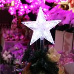 Gwiazda LED na czubek choinki z płynącym białym światłem - obrazek 3