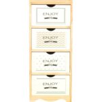 Komoda Szafka Szuflady Retro z Napisami - obrazek 2