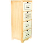 Komoda Szafka Szuflady Retro z Napisami - obrazek 3