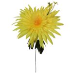 Żółty Sztuczny Kwiat Aster o Wysokości 55 cm - obrazek 2