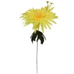 Żółty Sztuczny Kwiat Aster o Wysokości 55 cm