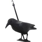 Realistyczny Odstraszacz Ptaków - Kruk Duży ze Szpikulcem do Montażu