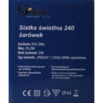 Kolorowa Siatka świetlna z wymiennymi żarówkami 240szt do dekoracji zewnętrznych - obrazek 2