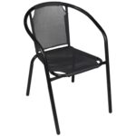 Krzesło bistro, czarne - obrazek 2