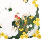 Plamoodporny Obrus świąteczny na stół Wielkanocny 85x85cm koguciki - obrazek 2