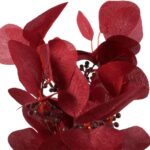 Bukiet liści jabłoni w kolorze BORDOWYM 52 cm - obrazek 2