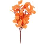Bukiet liści jabłoni w kolorze POMARAŃCZOWYM 52 cm