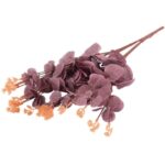 Bukiet liści EUCALYPTUSA w kolorze BRĄZOWYM 50 cm - obrazek 3