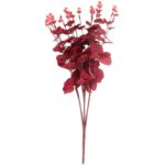 Bukiet liści EUCALYPTUSA w kolorze BORDOWYM 50 cm