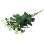 Bukiet liści EUCALYPTUSA w kolorze CIEMNO ZIELONYM  II 50 cm - obrazek 3