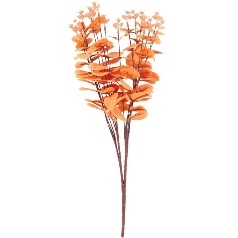 SD2412BP Bukiet liści EUCALYPTUSA w kolorze POMARAŃCZOWYM 50 cm - obrazek 1