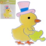 NAKLEJKA ŻELOWA SAMOPRZYLEPNA NA OKNO KURCZAK