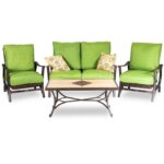 Zestaw Mebli Ogrodowych Goliat - Sofa, 2 Fotele i Stolik, Kolonialny Brąz - obrazek 3