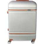 Walizka podróżna Gravi 650, srebrna, wytrzymała, zabezpieczająca bagaż, idealna na lot, pociąg czy autokar. - obrazek 2