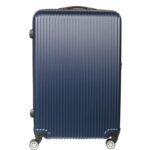 Walizka podróżna KOSMO 670 - solidna i pojemna, z ABS PLUS, 4 kółka 360 stopni, kolor granatowy - obrazek 2