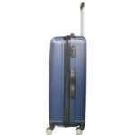 Walizka podróżna KOSMO 670 - solidna i pojemna, z ABS PLUS, 4 kółka 360 stopni, kolor granatowy - obrazek 3