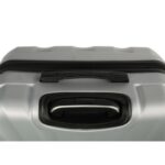 Walizka podróżna Matrix 1100 wykonana z ABS Plus, z 4 obrotowymi kółkami i zamkiem szyfrowym, kolor srebrny. - obrazek 3