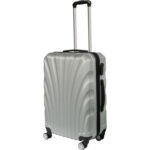 Matrix 1100 - Wytrzymała Walizka Podróżna ze Stelażem i Kółkami, Kolor Srebrny