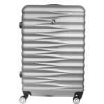 Walizka podróżna średnia Matrix 950 ABS Plus Srebrna z blokadą szyfrową i 4 obrotowymi kółkami - obrazek 2