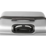 Walizka podróżna średnia Matrix 950 ABS Plus Srebrna z blokadą szyfrową i 4 obrotowymi kółkami - obrazek 3