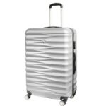 Duża Walizka Podróżna Matrix 950 ABS Plus Srebrna z Blokadą Szyfrową i 4 Kółkami Obrotowymi