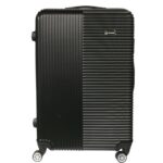 Duża Walizka Podróżna Matrix 750 z Mocnego ABS, 4 Kółkami, i Zamkiem Szyfrowym - Kolor Czarny - obrazek 2