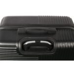 Duża Walizka Podróżna Matrix 750 z Mocnego ABS, 4 Kółkami, i Zamkiem Szyfrowym - Kolor Czarny - obrazek 3